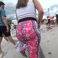 Candid PAWG with a delicious big booty in tight patterned flared leggings Pro Club - Huge Bubble Flare Pants-1.m4v-2023-01-22-07h25m06s402.jpg