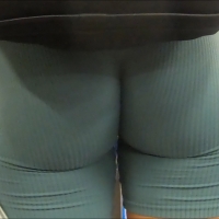 Teal biker buns