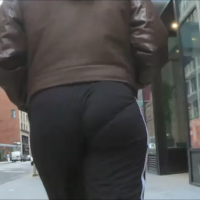 Ebony ass and vpl