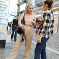 Visible nipples and thong line
