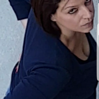 Mature lady from above showing some cleavage and busted Mature lady cleavage