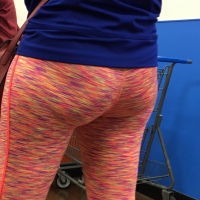 Pink patterned leggings ass at Walmart Pink patterned leggings ass