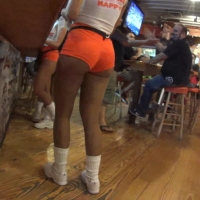 Hooters ass cheeks