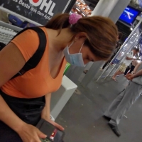 Latina waiting for the bus (part 1)