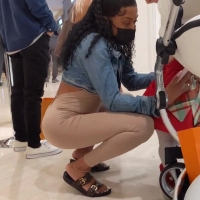 Slim black milf with a booty
