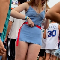 Concert panty peek