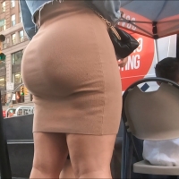 Fat bubble in tight dress