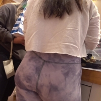 Lavender patterned booty