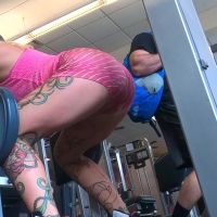 Sexy tattooed gym babe (part 2)
