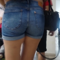 Latina ass in shorts