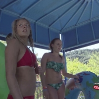 Four waterpark friends