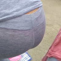 Bend over thong