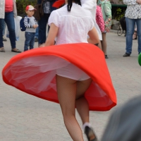 Siberian dancers performing in dresses with hard nipples, pantie slips and see thru leggings Siberian dancers in dresses