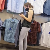 Cutie in grey leggings