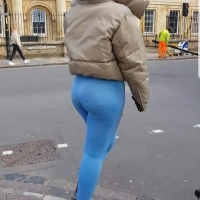 Baby blue ebony booty