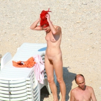 Ula FKK another nudist red haired girl Ula FKK red haired dreads girl