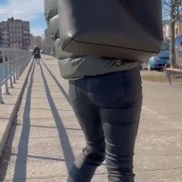 Russian milf in tight pants