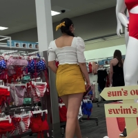 Candid nerdy Latina babe in a yellow skirt at Target Hit the Target - Mustard Skirt.mp4-2023-02-28-16h07m34s746.jpg
