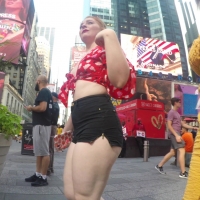 Thick cheeky PAWG
