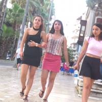 Hottie in little black skirt