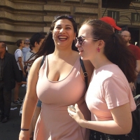 Pride girl with big tits