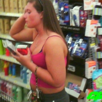 Walmart girl with nice tits