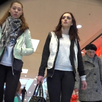 Focusing on her crotch