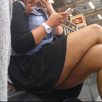 Thick smoker in skirt