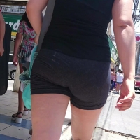 Latina spandex booty