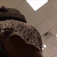Blonde milf upskirt