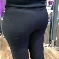 Latina chick in tight pants