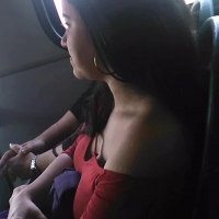 Downblouse on the bus