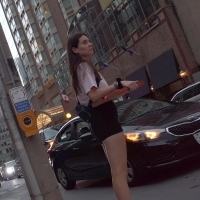 Cute brunette in spandex
