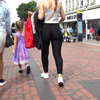 Whooty in textured leggings
