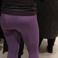 Purple leggings vpl
