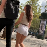 White shorts in Paris