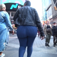 Blue leggings ebony