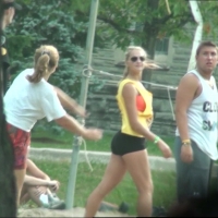 Sexy volleyball blonde