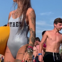 Sexy tattooed bikini babes