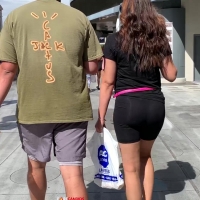 See through spandex booty