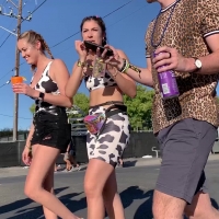 See through spandex shorts booty