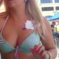Beach bar waitresses