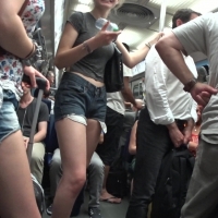 Paris teens in shorts