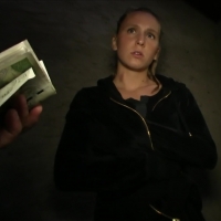 Girl at the train station fucks for money