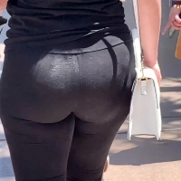 PAWG in see through leggings