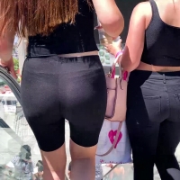 VTL in spandex shorts