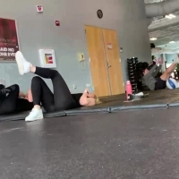 Blonde gym booty