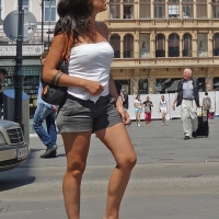 Bunch of candid babes in public in shorts 2297921@N20_9369267496_sorry - no high heels.jpg