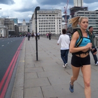 Bunch of candid babes in public in shorts 2968908@N22_8225007798_London Runners.jpg