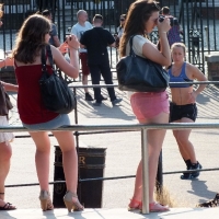 Bunch of candid babes in public in shorts 2968908@N22_9599427161_Photographer.jpg